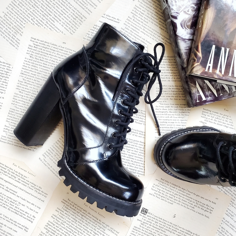JEFFREY CAMPBELL Legion Leather Heeled Boots